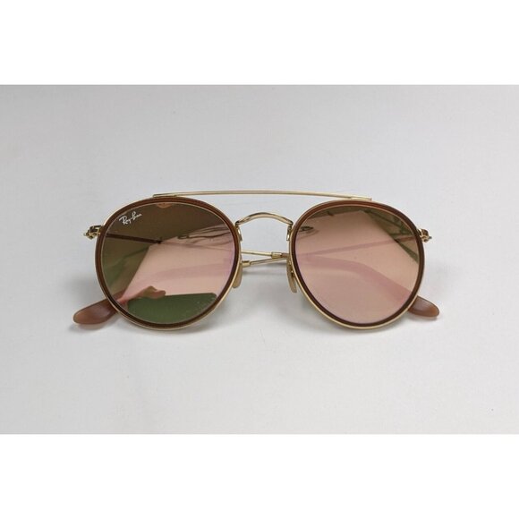 Ray-Ban Gold Round Sunglasses - Picture 9 of 16